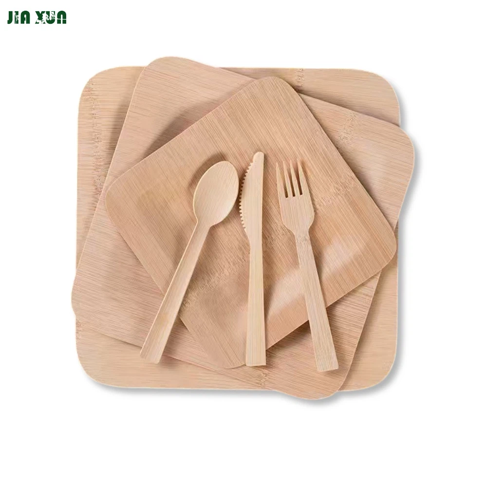 Bamboo Plates And Cutlery