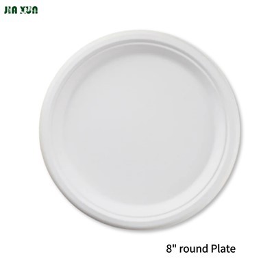 Jednorázové talíře z bagasy z cukrové třtiny