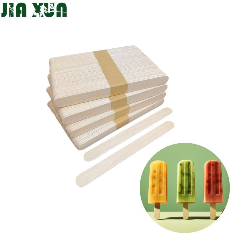 Wooden stick for eating ice cream